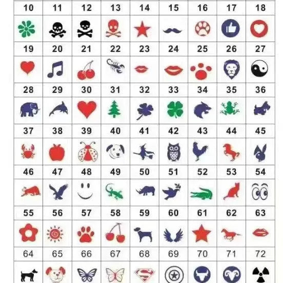 Round plastic stamp for golf balls with 20mm diameter in five colour options
