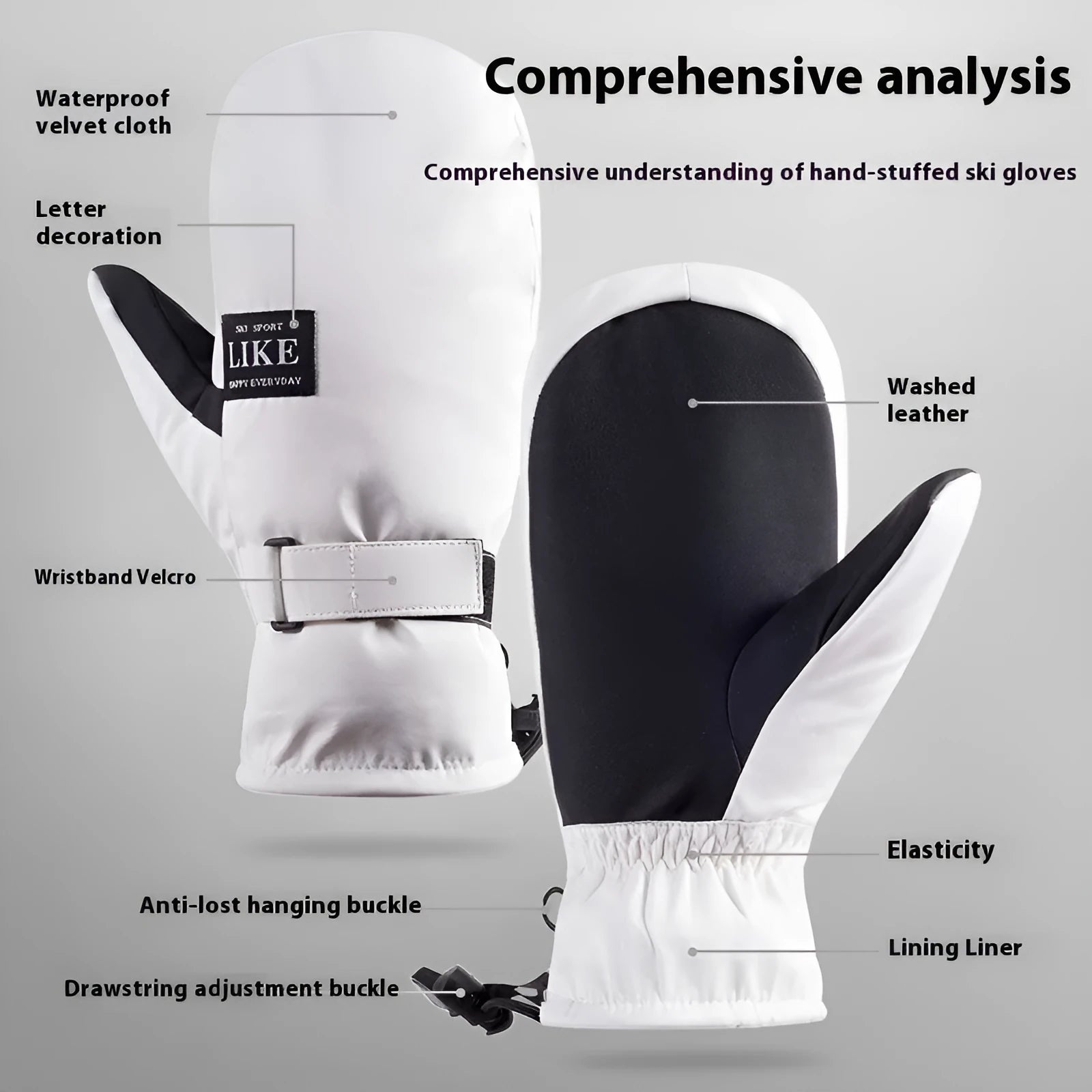 Black touch screen cycling gloves showing non-slip palm and touch screen compatible fingertips