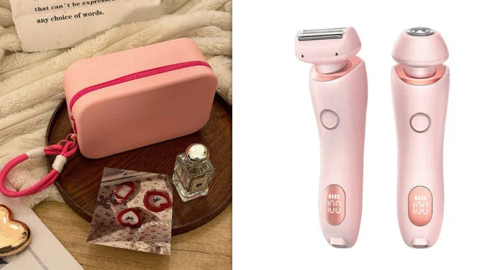 2-in-1 Electric Women's Shaver with Trimmer for Body, Face and Bikini Area