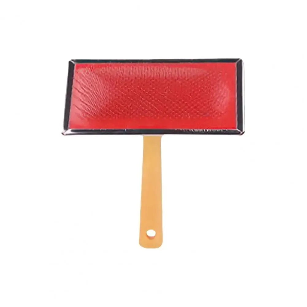 Stainless steel pet grooming comb with wooden handle for dogs and cats, four sizes available