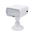48-LED sound control stage strobe light unit showing white and colourful flash modes.