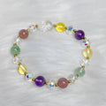 A women's crystal bracelet with a handcrafted nine-tail fox animal design.