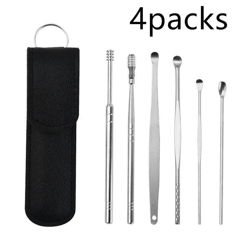 Premium Stainless Steel Ear Pick with Spiral Design - Effortless Ear Cleaning