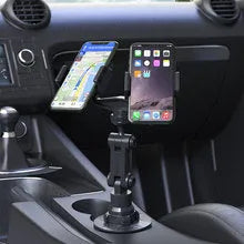 Silicone automobile phone holder in Peak-X5 colour mounted on car dashboard