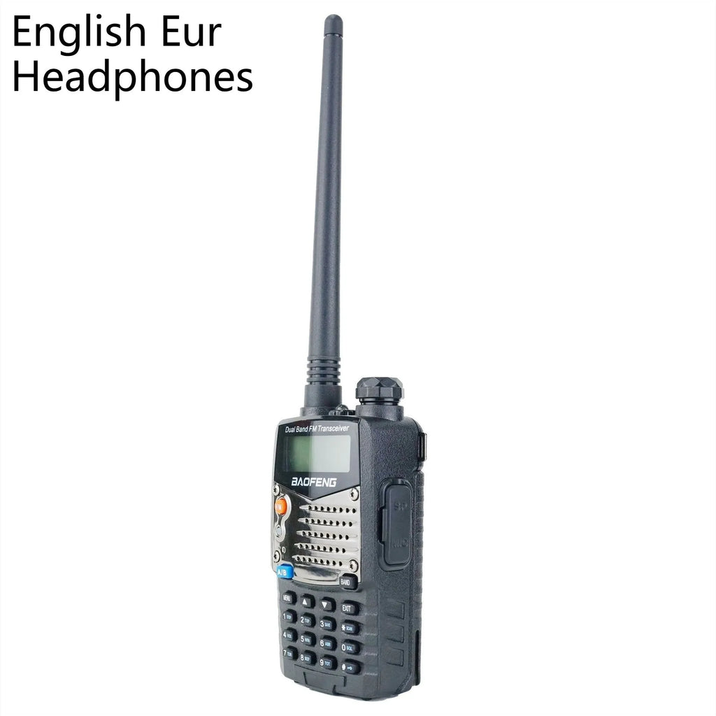 Baofeng UV-5RA dual-band two-way radio with dual display screen and antenna