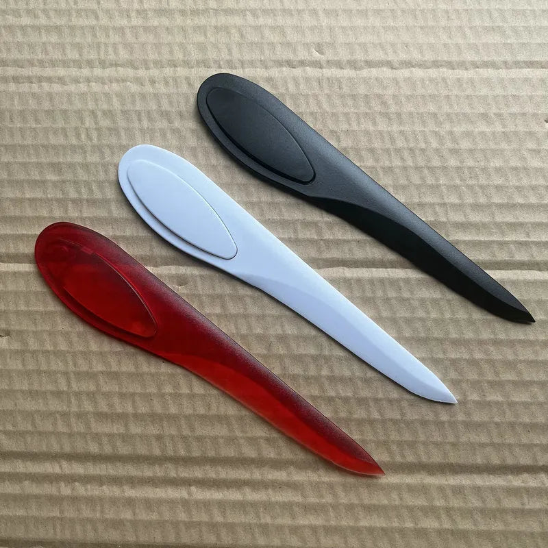 Plastic paper cutter A4 Willow Leaf Art, 16.9x3.2x0.45cm, available in black red and white