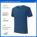 Short sleeve round neck work t-shirt in a solid colour with quick-dry waterproof features.