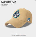 Men's casual baseball cap in beige polyester fabric