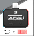 Black RCMloader and RCMclip set for Nintendo Switch CFW with microSD archive.