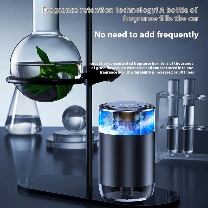 Stylish Car Aromatherapy Diffuser with Soothing Mist, Powered by Long-Lasting Battery, Intelligent Mode for Refreshing Fragrance Experiences in RVs, Trucks, and Sedans