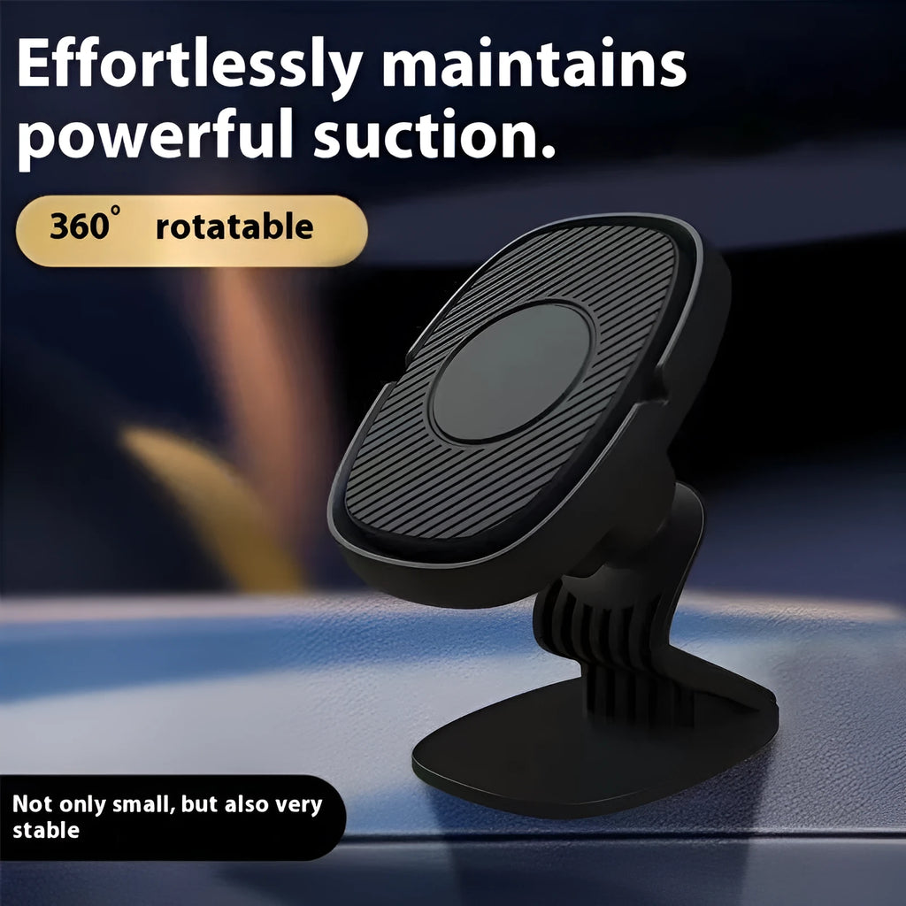 Black magnetic car phone holder for navigation with strong magnetic suction, single mobile phone holder for in-car use