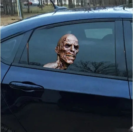 3D zombie horror Avatar car window sticker in PET material, 25 x 23cm, left and right options
