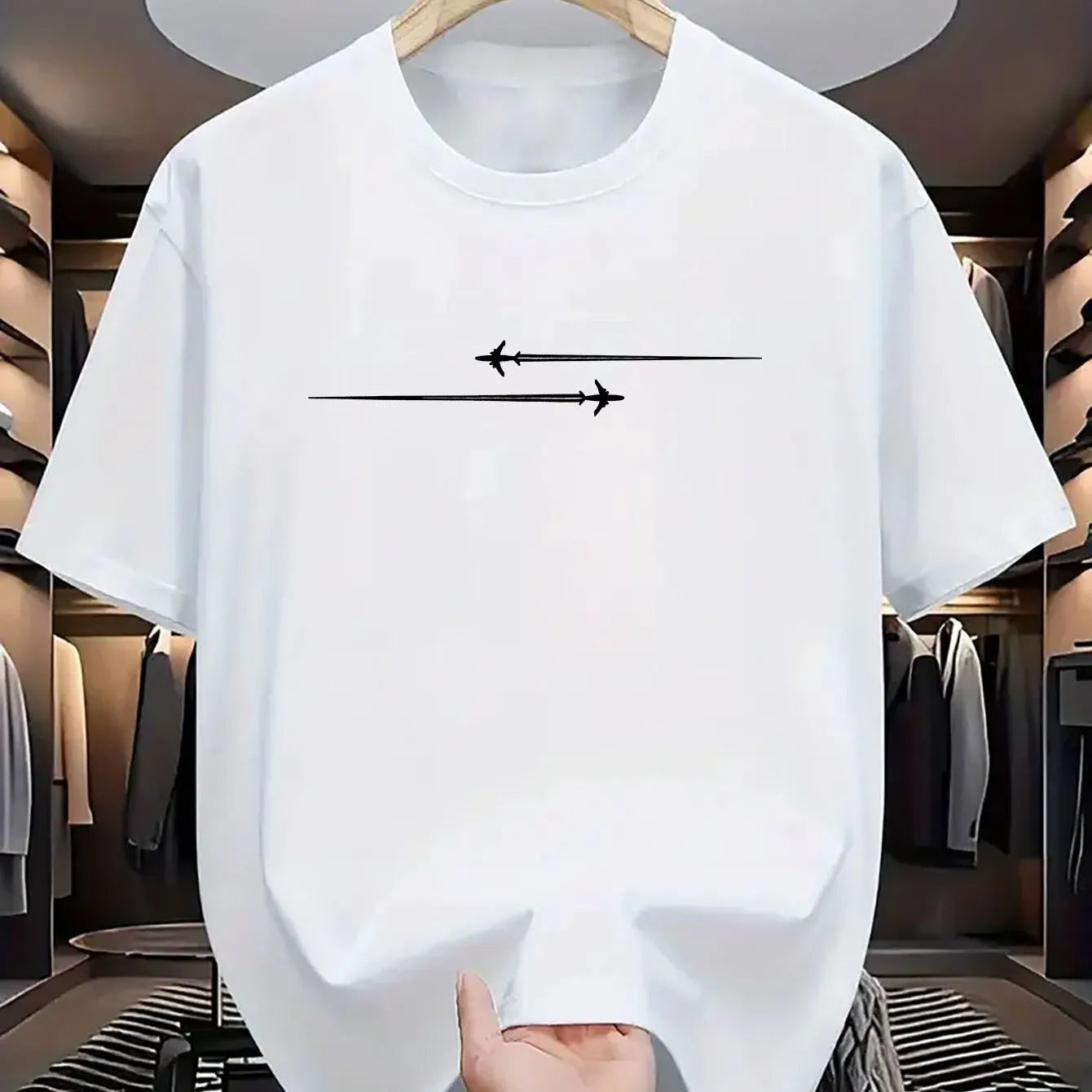 Loose fit cotton blend sports t-shirt with cartoon print in multiple colour options