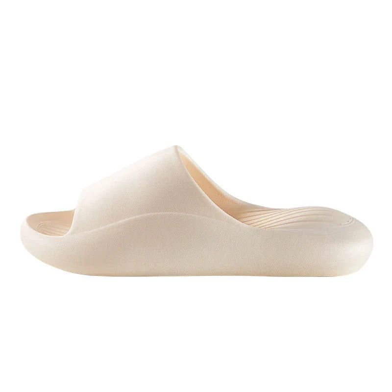 Stylish slip-on slippers in various colors, featuring anti-slip design and premium EVA material for ultimate comfort