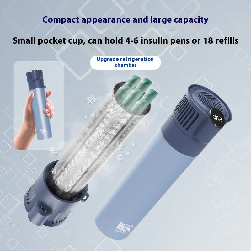 Portable coldbox mini refrigerator 10W in 304 stainless steel and aluminium for all vehicle models