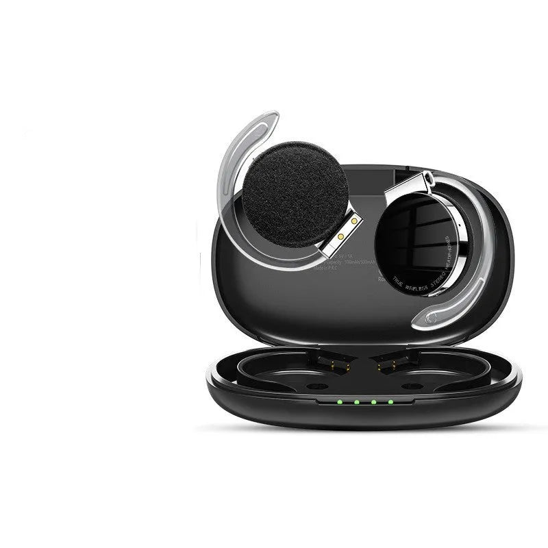 Wireless Bluetooth sports earphones with ear plug design in black and white colour options