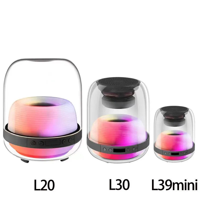 Multimedia desktop Bluetooth speaker in white with USB and radio functions, three sizes available