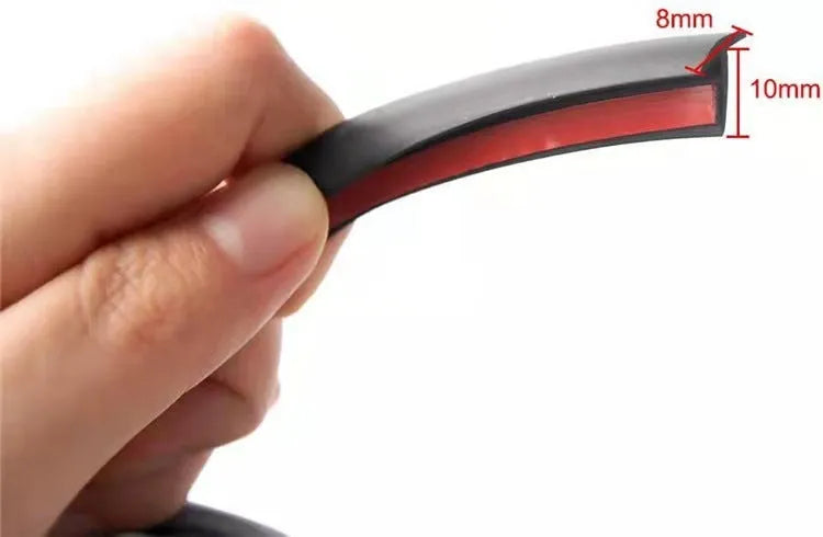 TPE rubber automotive seal strip roll for car door gaps in black or white colour options