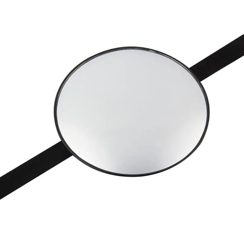 Black ABS baby safety seat rearview mirror mounted on car headrest
