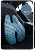 Memory foam lumbar support cushion with hollow back design for car and office use