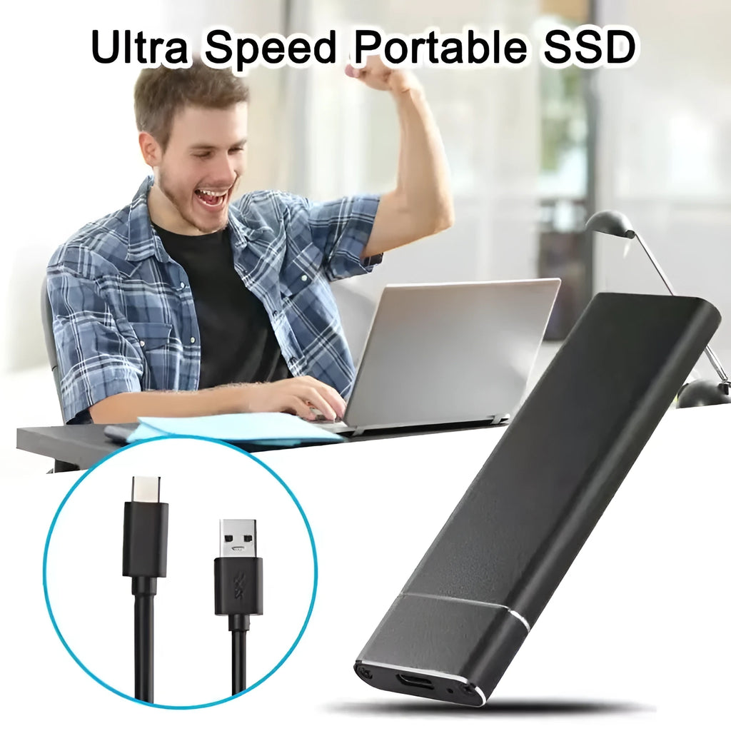High-speed SSD mobile hard disk with ultra-thin metal shell in multiple colours