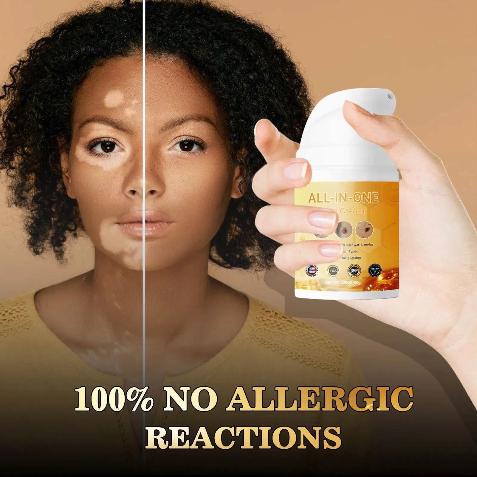 50ml neck cream bottle for home skin treatment of neck area