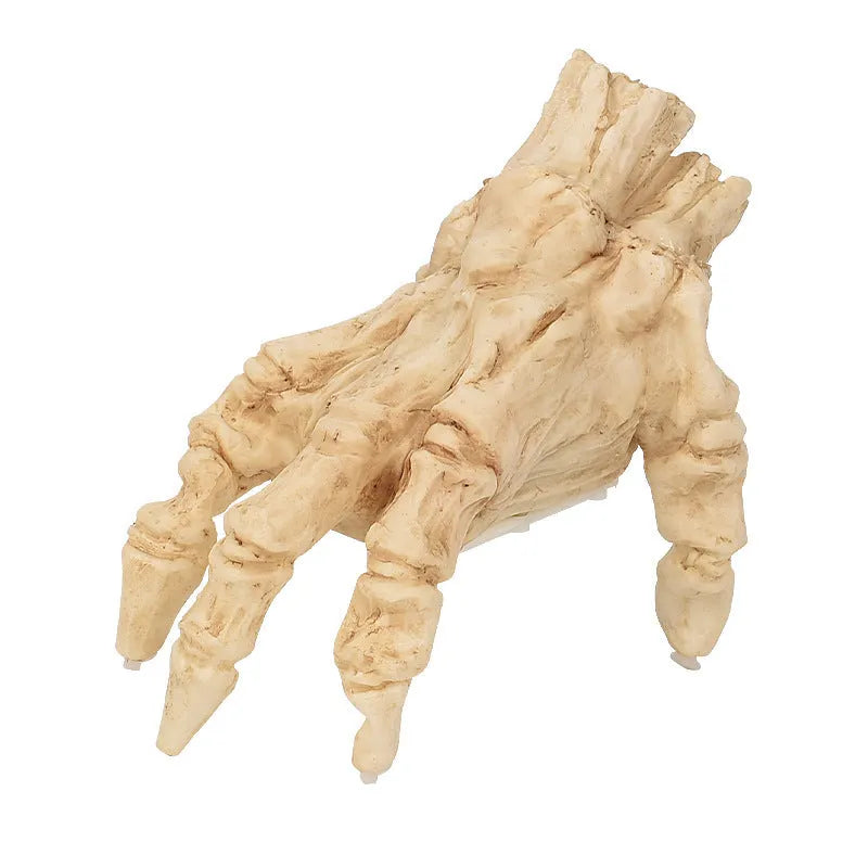 Halloween electric luminous crawling hand with warm light and spooky sound, animated zombie hand decoration