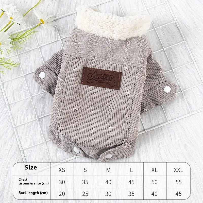 Lambswool dog vest with fleece lining in grey or pink colour, sizes XS to XXL
