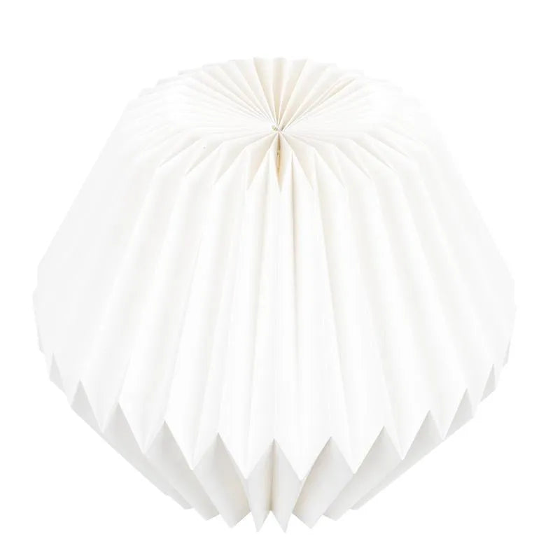 Origami creative paper pendant lampshade in waist drum shape with fine workmanship