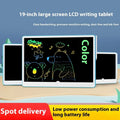 19-inch LCD children's drawing board in blue and white colour with stylus