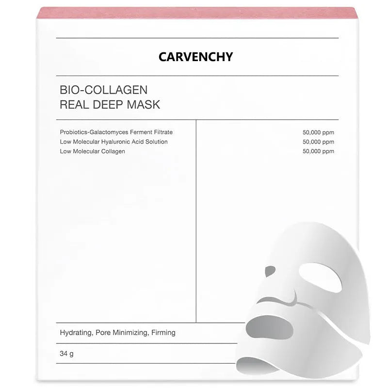 Deep Collagen Overnight Mask sheet mask with low molecular weight collagen, 34g, for firming and hydration