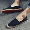 Men's canvas casual shoes in neutral colours with round toe design