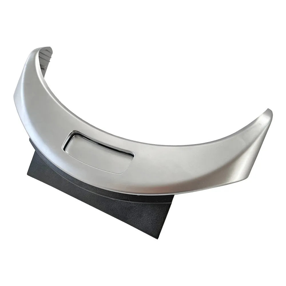 Mercedes-Benz C-Class GLC armrest storage box replacement panel in silver, black, and carbon finishes