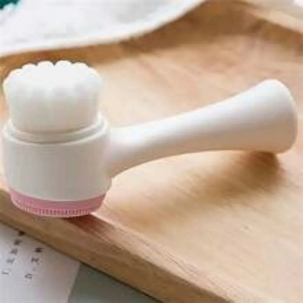 Blue pet paw brush with nylon bristles for gentle grooming of dog and cat paws