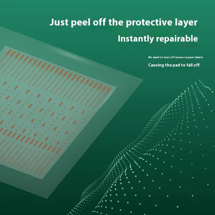 Red copper spot welding patch 1mm width 28mm length square shape for mobile phone drop repair