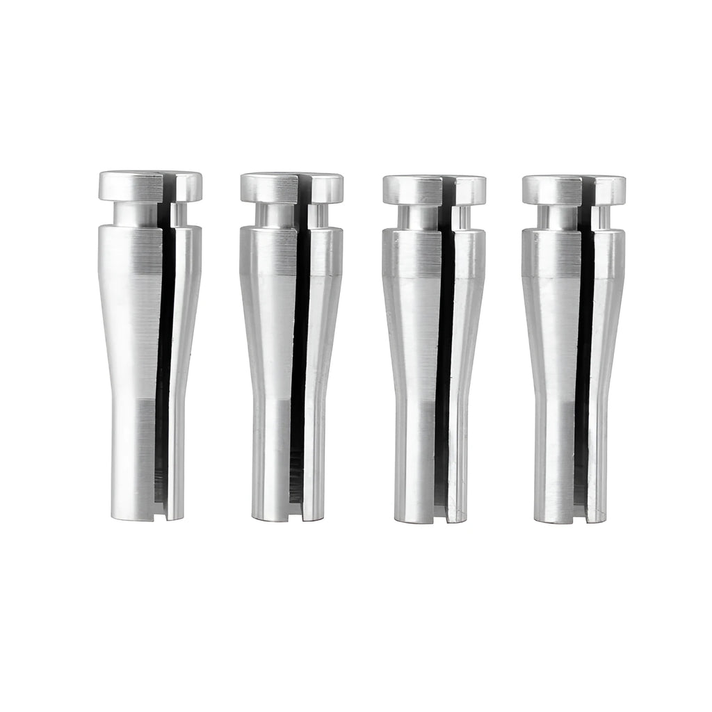 Four silver aluminium cab rear latch cables for Ford F150 F250 F350 truck lock repair kit.