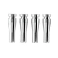 Four silver aluminium cab rear latch cables for Ford F150 F250 F350 truck lock repair kit.