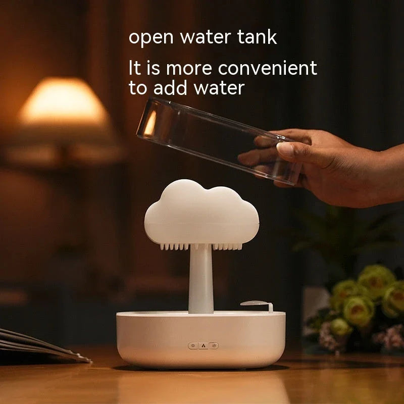 Soothing Cloud Humidifier with Color-Changing Lights, Powerful Yet Whisper-Quiet Operation, Large Water Capacity for Extended Runtime