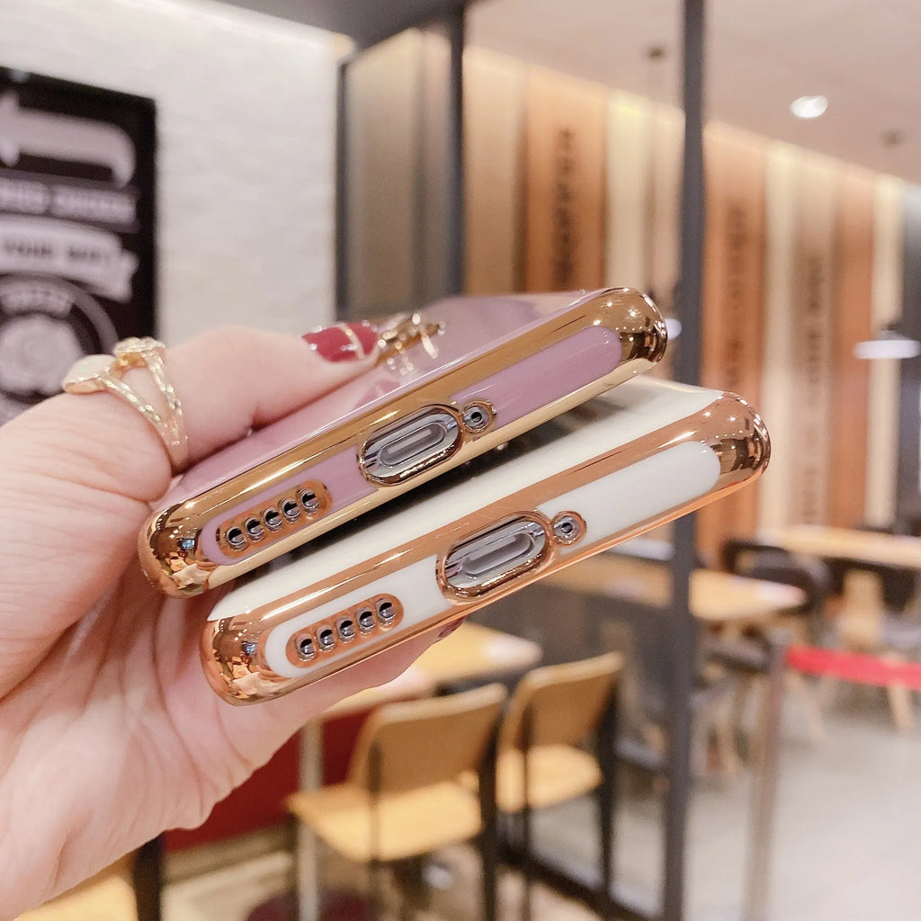 Huawei mobile phone case with a ring bracket and magnetic mount compatibility in assorted colours.