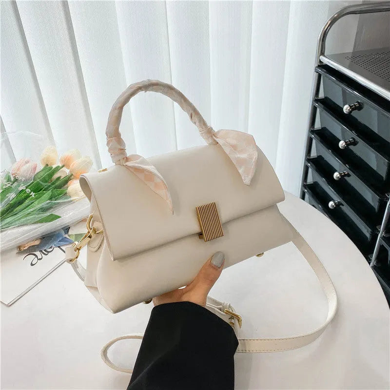 PU business commuter shoulder handbag in horizontal square shape showing five colour options