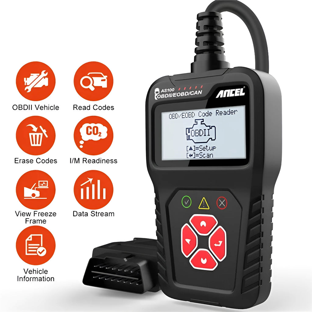 Car engine fault reading detector OBD2 diagnostic scanner 12V power supply