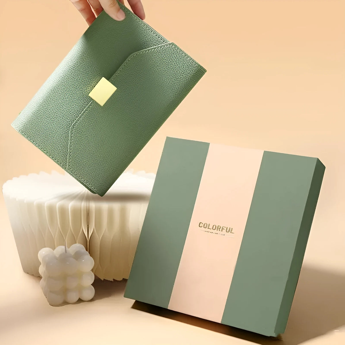 Loose leaf notebook with PU cover in brown, blue, green, or gray, A5 or A6 size, 100 sheets of 80gsm wood-free paper