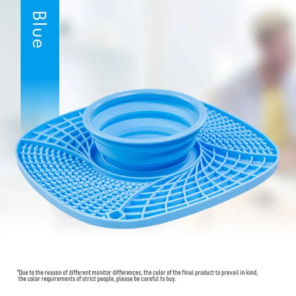 Pet dog slow feeder bowl non slip puzzle anti-gulping feeding dish for small medium dogs