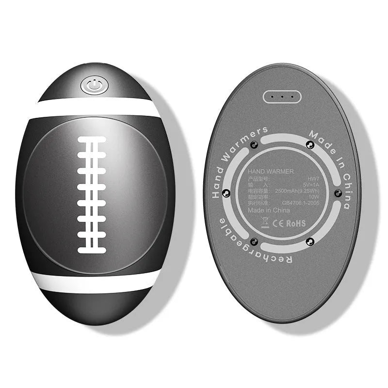 Magnetic hand warmer power bank two-in-one in avocado green, black, and brown colours