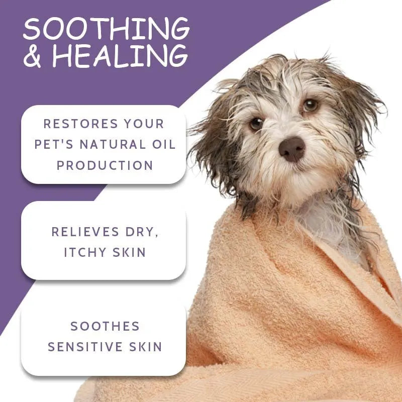 100g pet shower gel bottle with sterilising and deodorising properties for dogs and cats