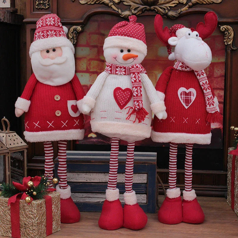 Premium Festive Santa Claus Doll - Functional Christmas Decoration and Gift with Retractable Design