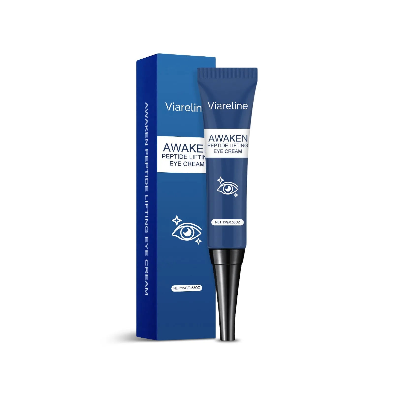 15g tube of Viareline collagen firming eye cream for smoothing skin around eyes