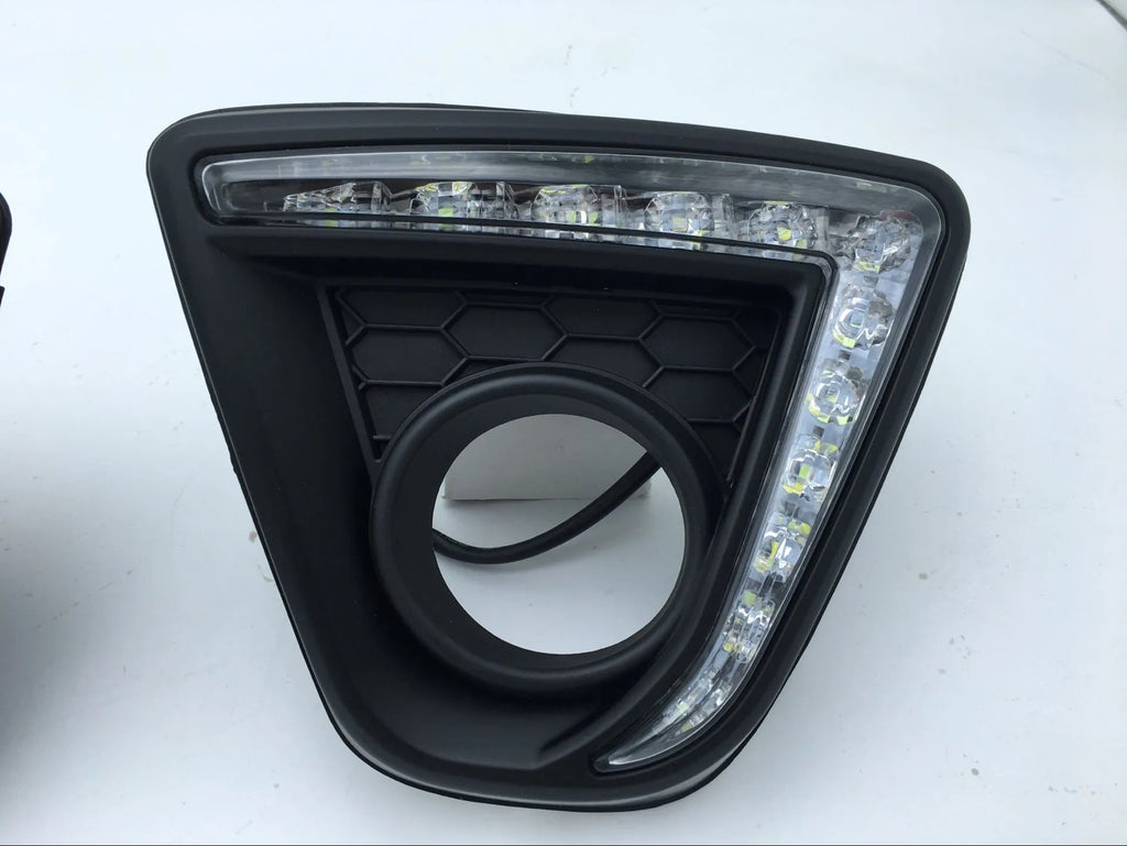 Mazda CX-5 daytime running light replacement with LED source and electroplated finish options