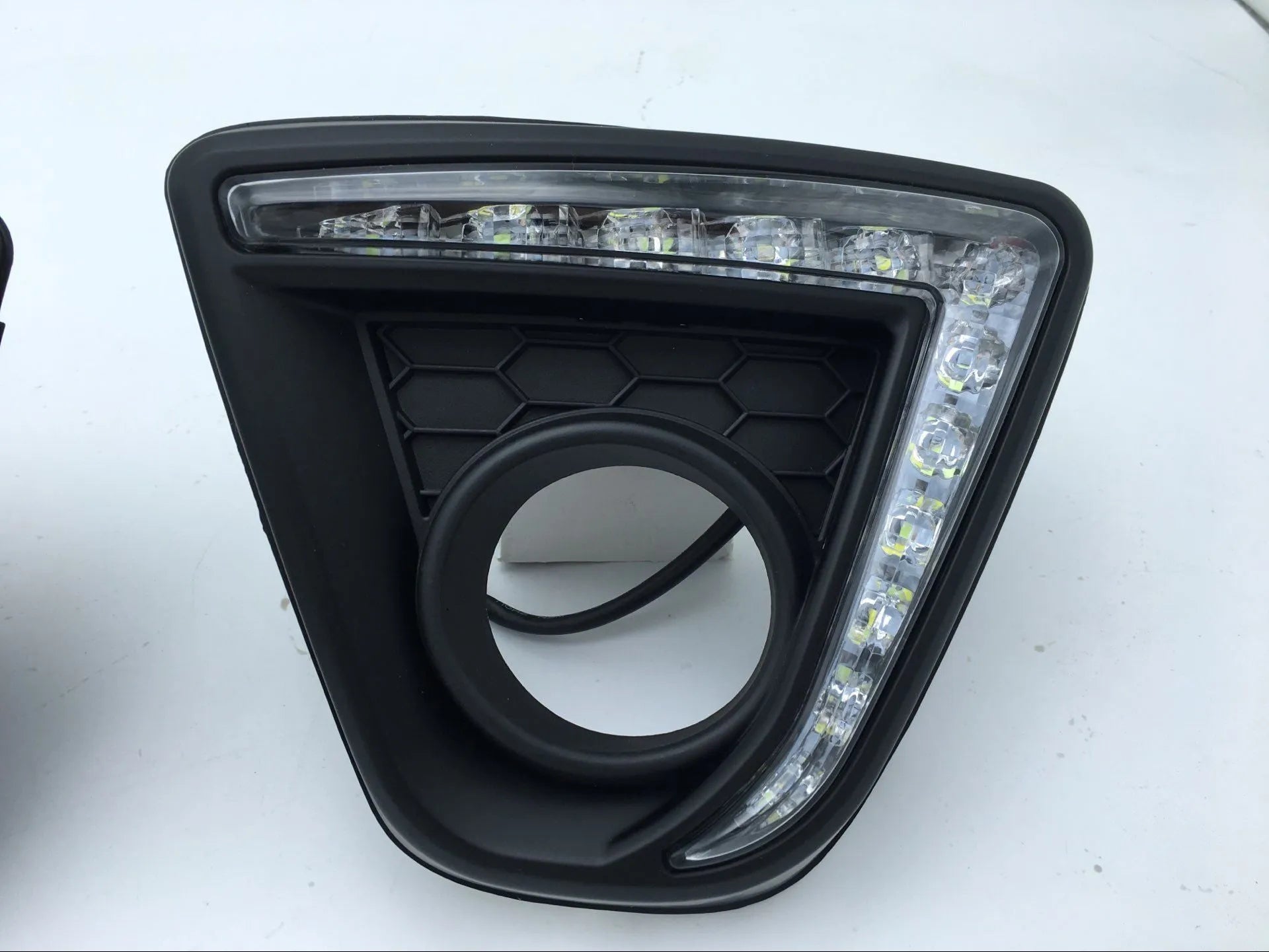 Mazda CX-5 daytime running light replacement with LED source and electroplated finish options