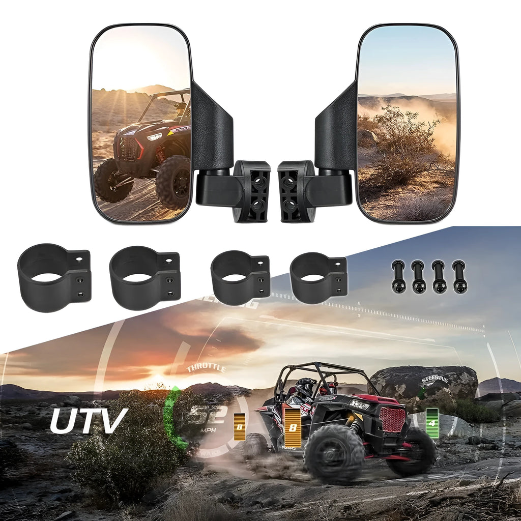 ATV wide-angle shockproof side rearview mirror RS035 with aluminium and ABS cover